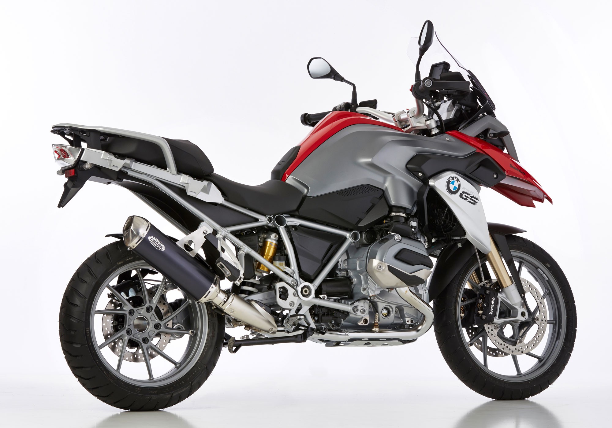 SHARK DSX-5 Auspuff schwarz EG-BE passt für BMW R 1200 GS(10-12)/R 1200 GS Adventure(10-13)