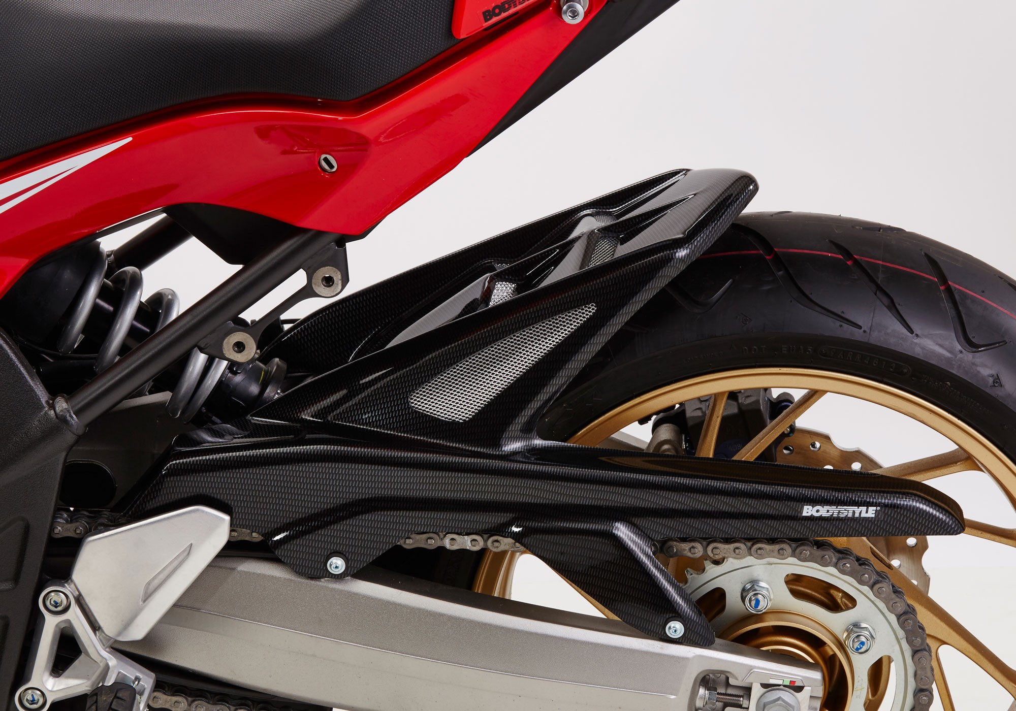 BODYSTYLE Raceline Hinterradabdeckung Carbon Look ABE passt für Honda CBR650 F & R CB650F & R