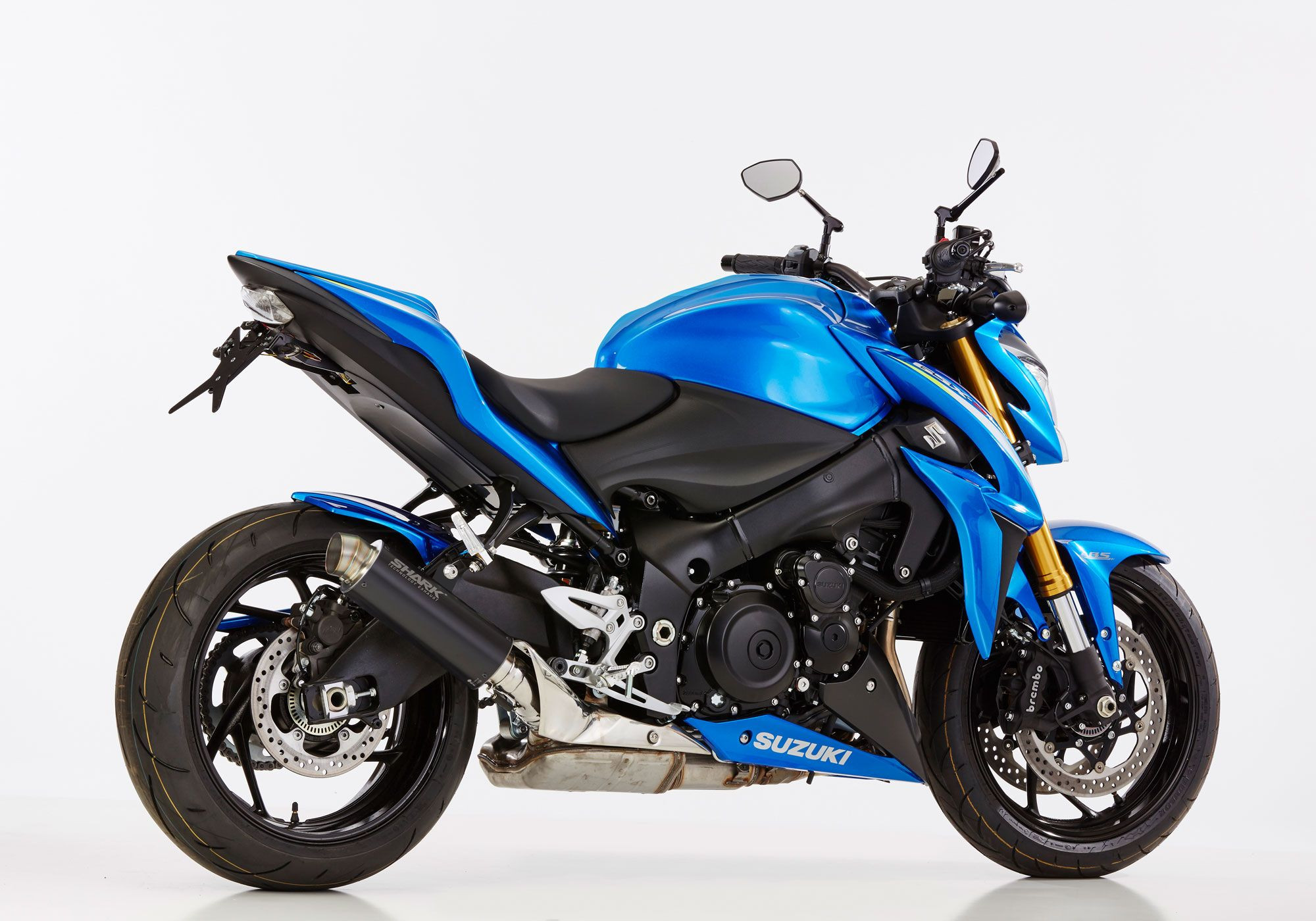 SHARK SRC 4 Auspuff Short schwarz EG-BE passt für SUZUKI GSX-S 1000(15-16)/GSX-S