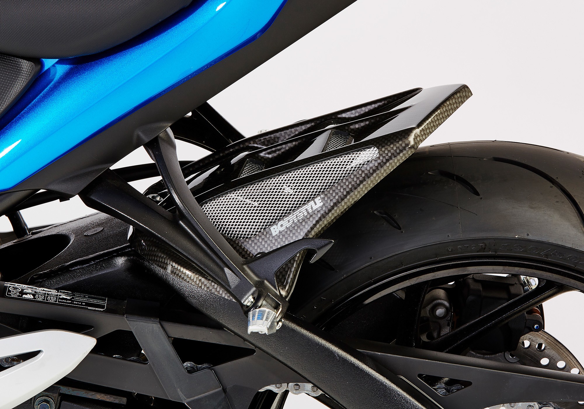 BODYSTYLE Raceline Hinterradabdeckung Carbon Look ABE passt für Suzuki GSX-S 1000 & F
