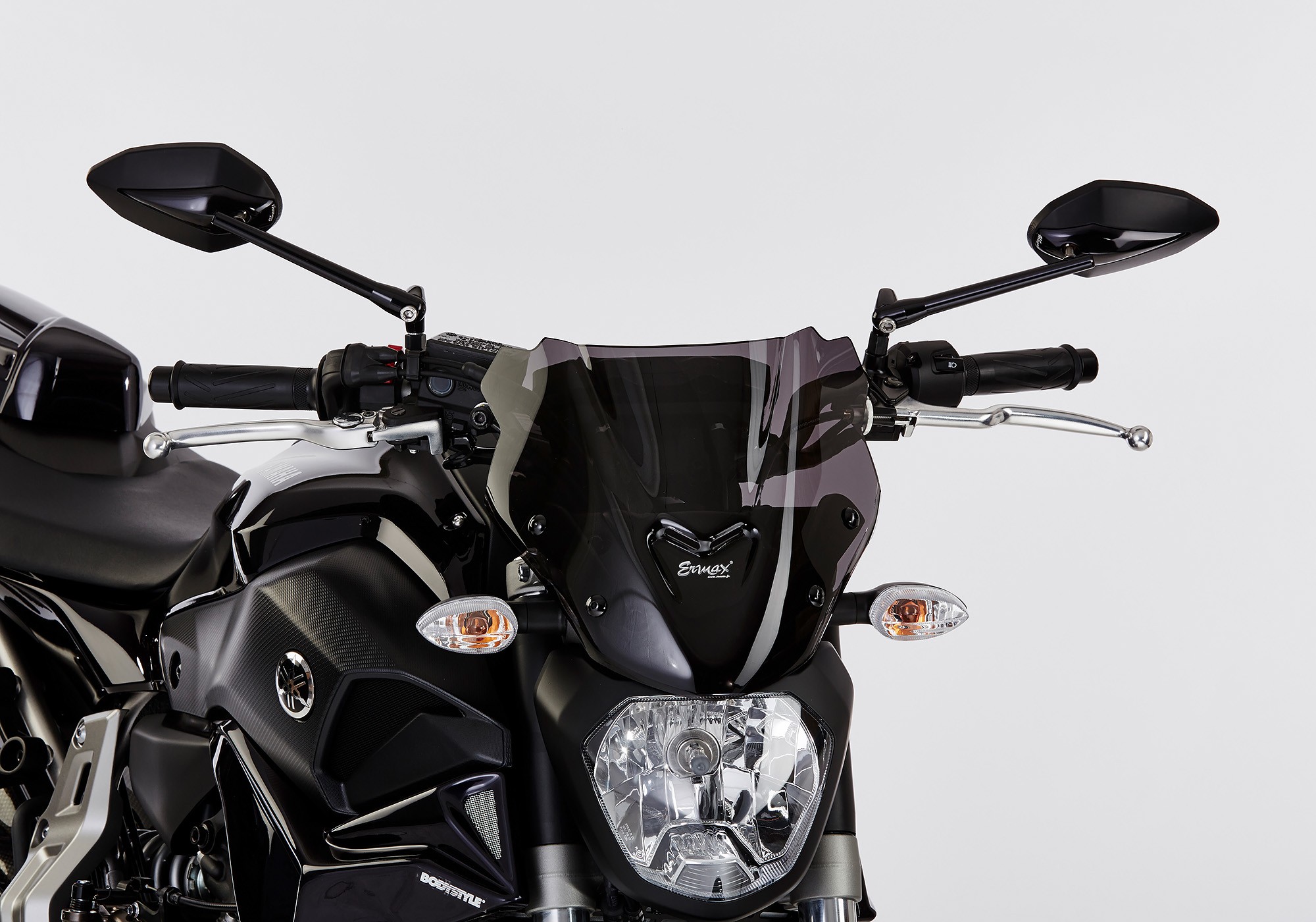 ERMAX Naked-Bike-Scheibe schwarz getönt ABE passt für Yamaha MT-07