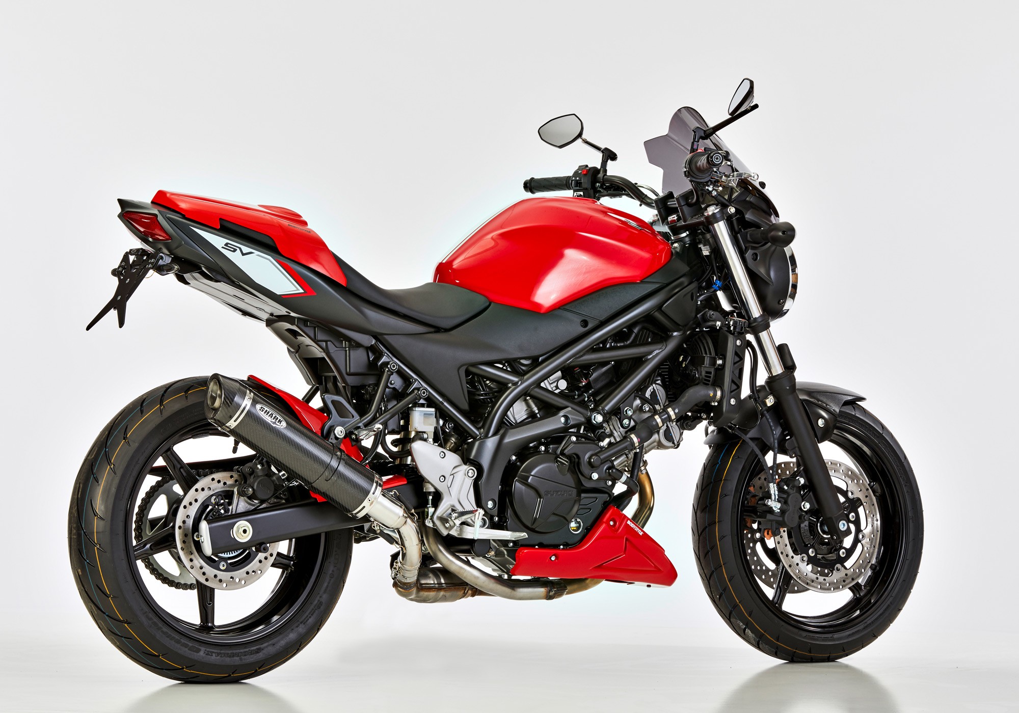 SHARK Street GP Auspuff Carbon EG-BE passt für Suzuki SV 650, SV 650 X