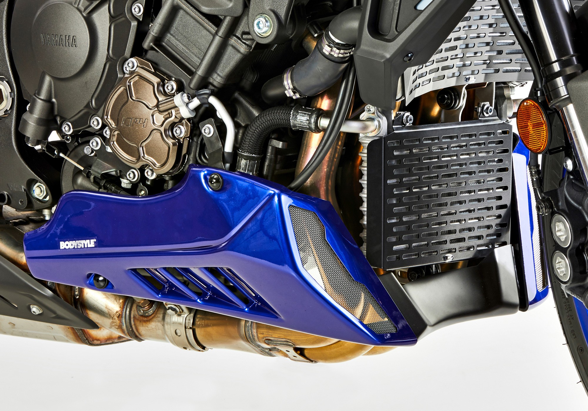 BODYSTYLE Sportsline Bugspoiler blau Icon Blue, DPBMC ABE passt für YAMAHA MT-10