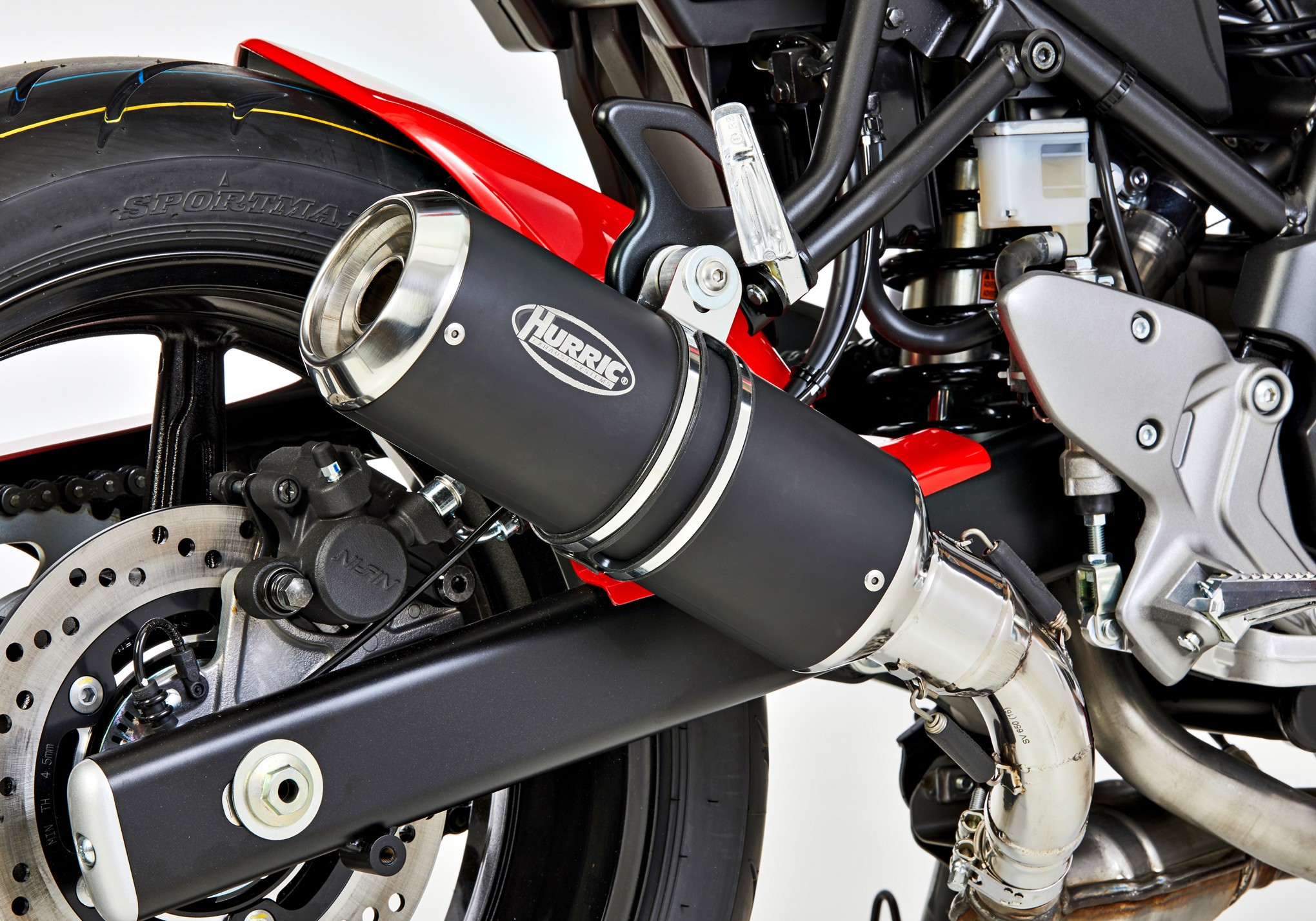 HURRIC Lap 1 Auspuff Short schwarz-matt EG-BE passt für Honda CB1000R