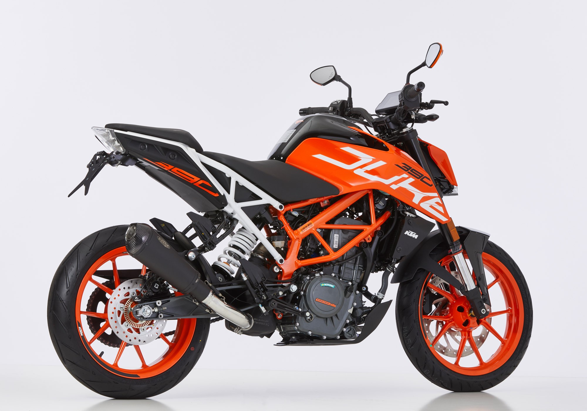 SHARK DSX-7 Auspuff Short schwarz-matt EG-BE passt für KTM 125 Duke(17-20)/250 D