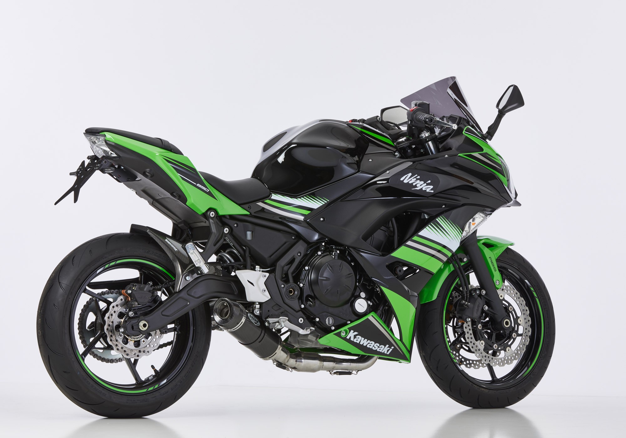 SHARK Street GP Auspuffanlage Carbon EG-BE passt für Kawasaki Ninja 650, Z650