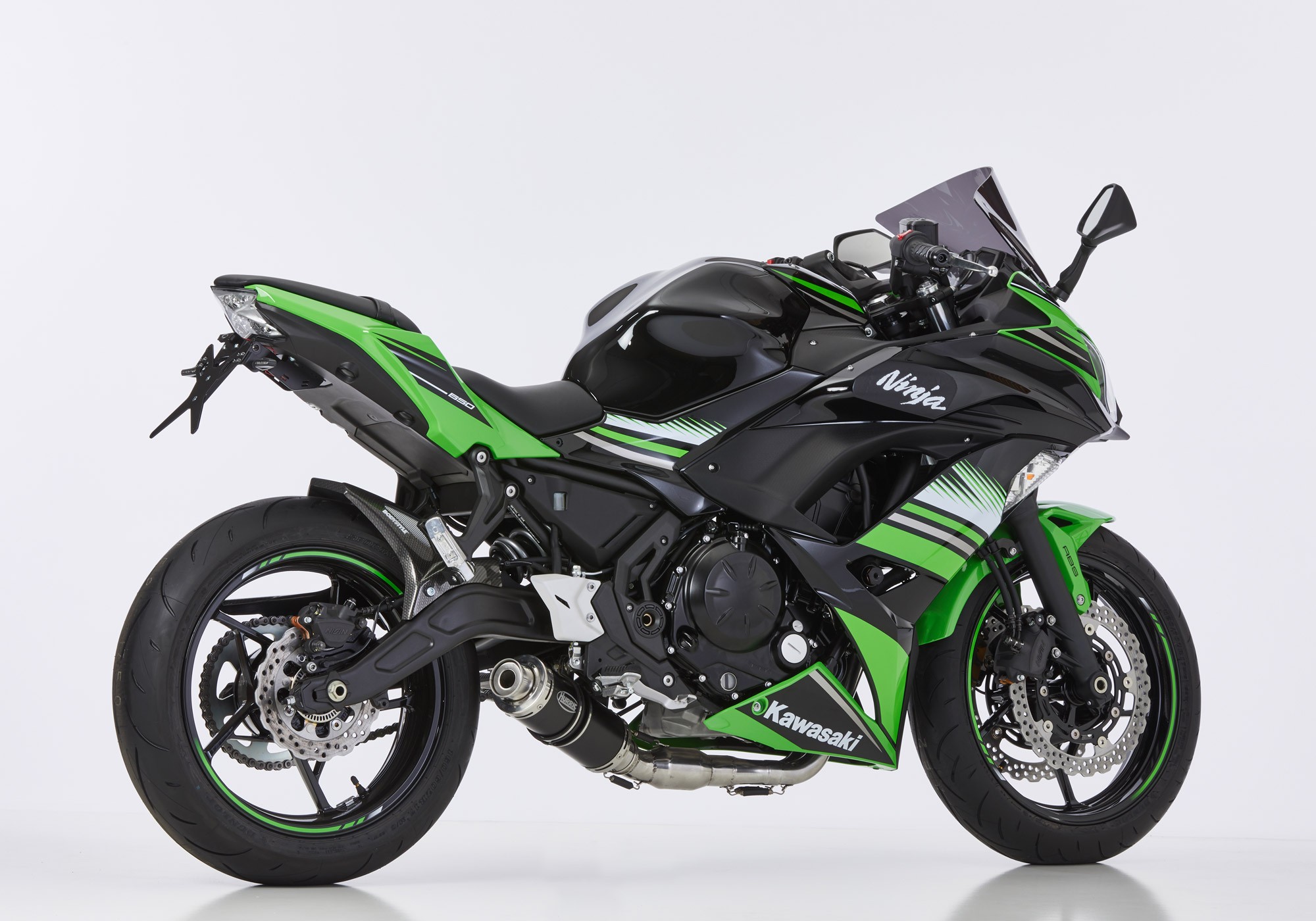 HURRIC Supersport Auspuffanlage schwarz EG-BE passt für KAWASAKI Ninja 650(23-24