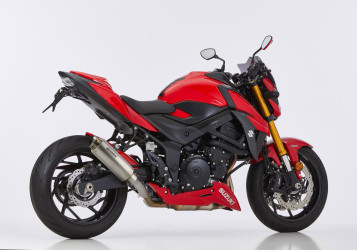 SHARK SRC 4 Auspuff Short Titan EG-BE passt für SUZUKI GSR 750(11-16)/GSX-S 750(