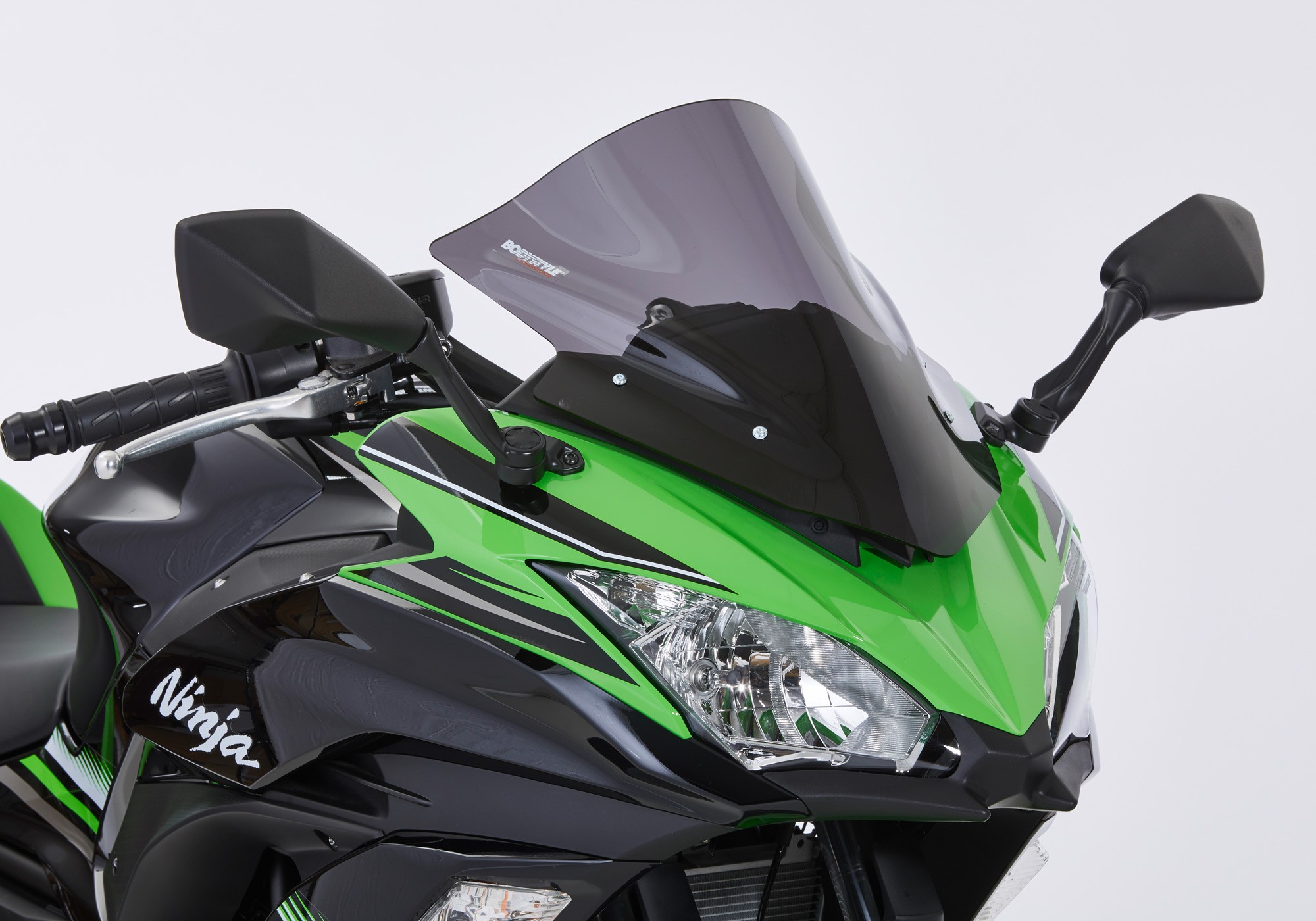 BODYSTYLE Racing Cockpitscheibe schwarz getönt ABE passt für Kawasaki Ninja 650