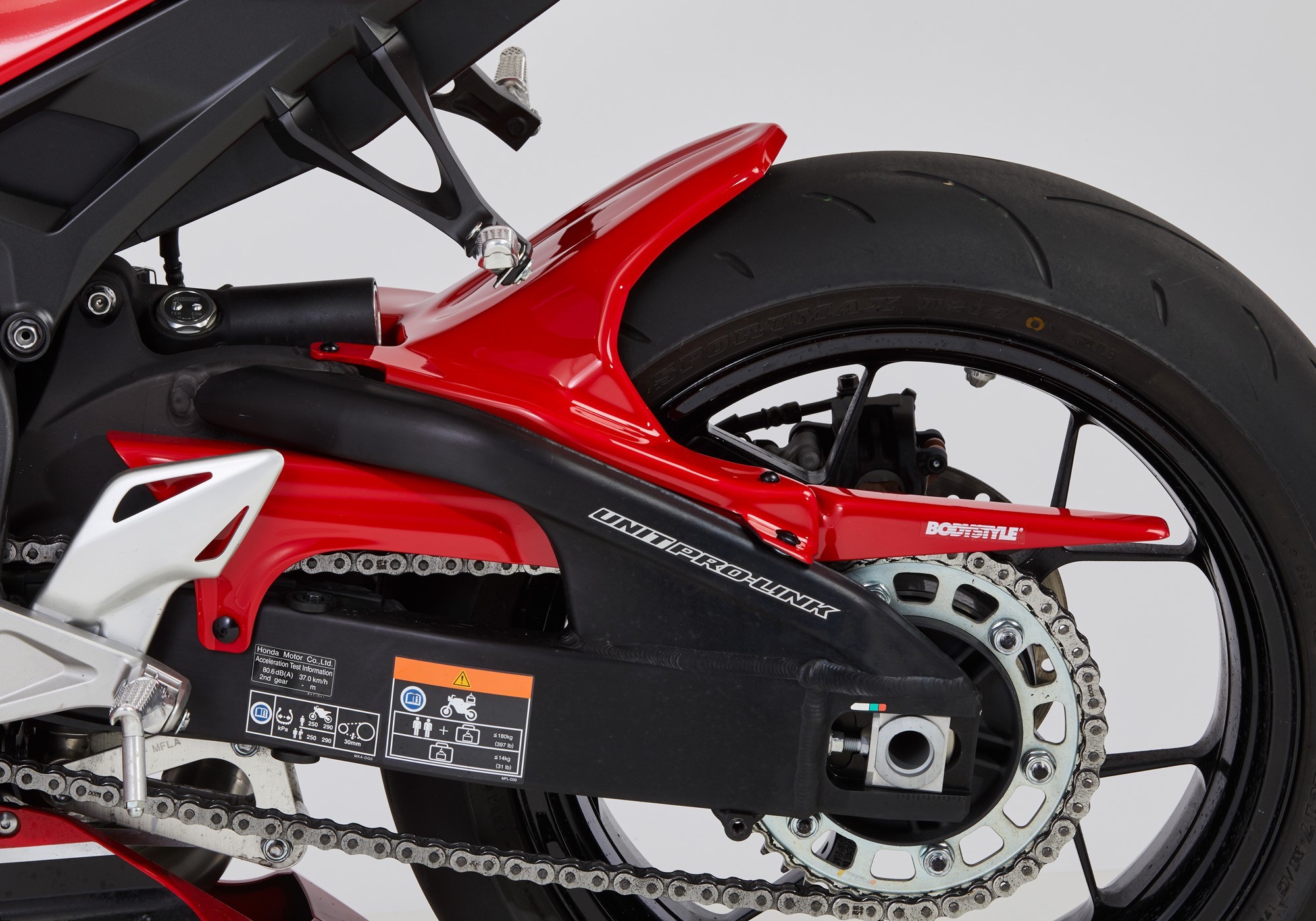 BODYSTYLE Sportsline Hinterradabdeckung unlackiert ABE passt für HONDA CBR1000RR