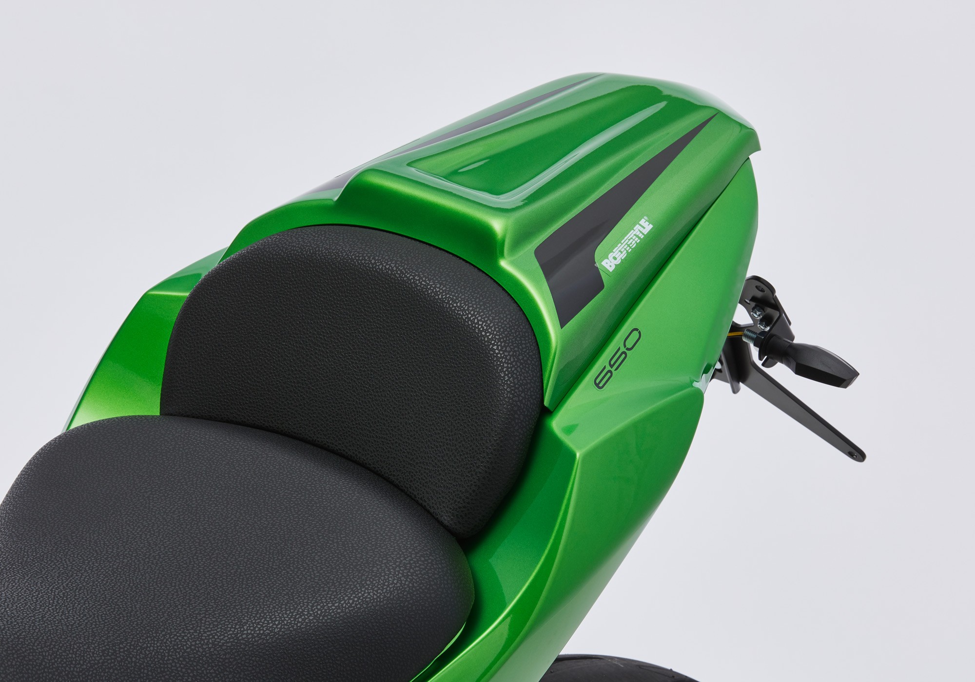 V*BODYSTYLE Sportsline Sitzkeil grün/schwarz Candy Lime Green 3, 51P/Ebony, H8 ABE passt für Kawasaki Ninja 650 2020-2021