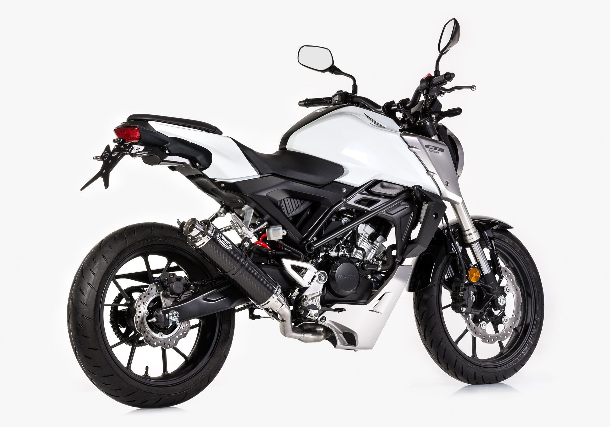 HURRIC Supersport Auspuffanlage Carbon EG-BE passt für Honda CB125R