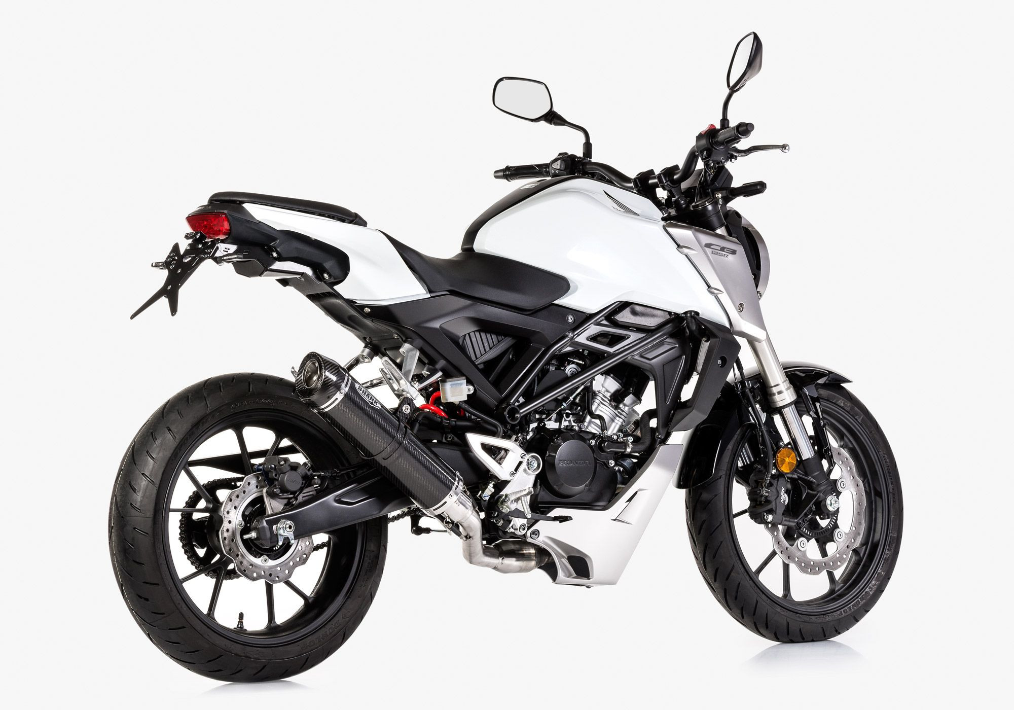 SHARK Street GP Auspuffanlage Carbon EG-BE passt für HONDA CB125R(18-20)