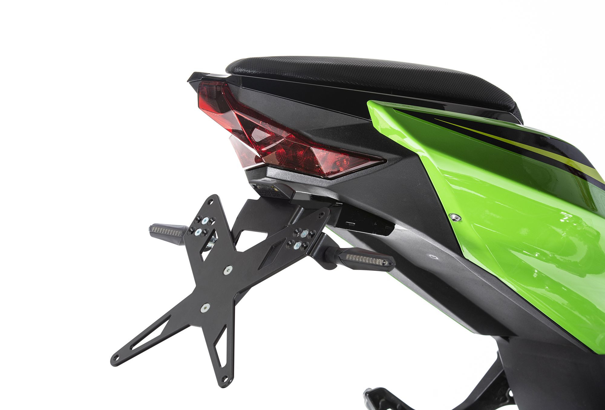 PROTECH X-SHAPE Kennzeichenhalter  passt für KAWASAKI Ninja 400(18-21)/Ninja 400