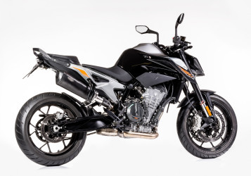 V*SHARK DSX-10 Auspuff schwarz-matt EG-BE passt für KTM 790 Duke(18-21)/790 Duke