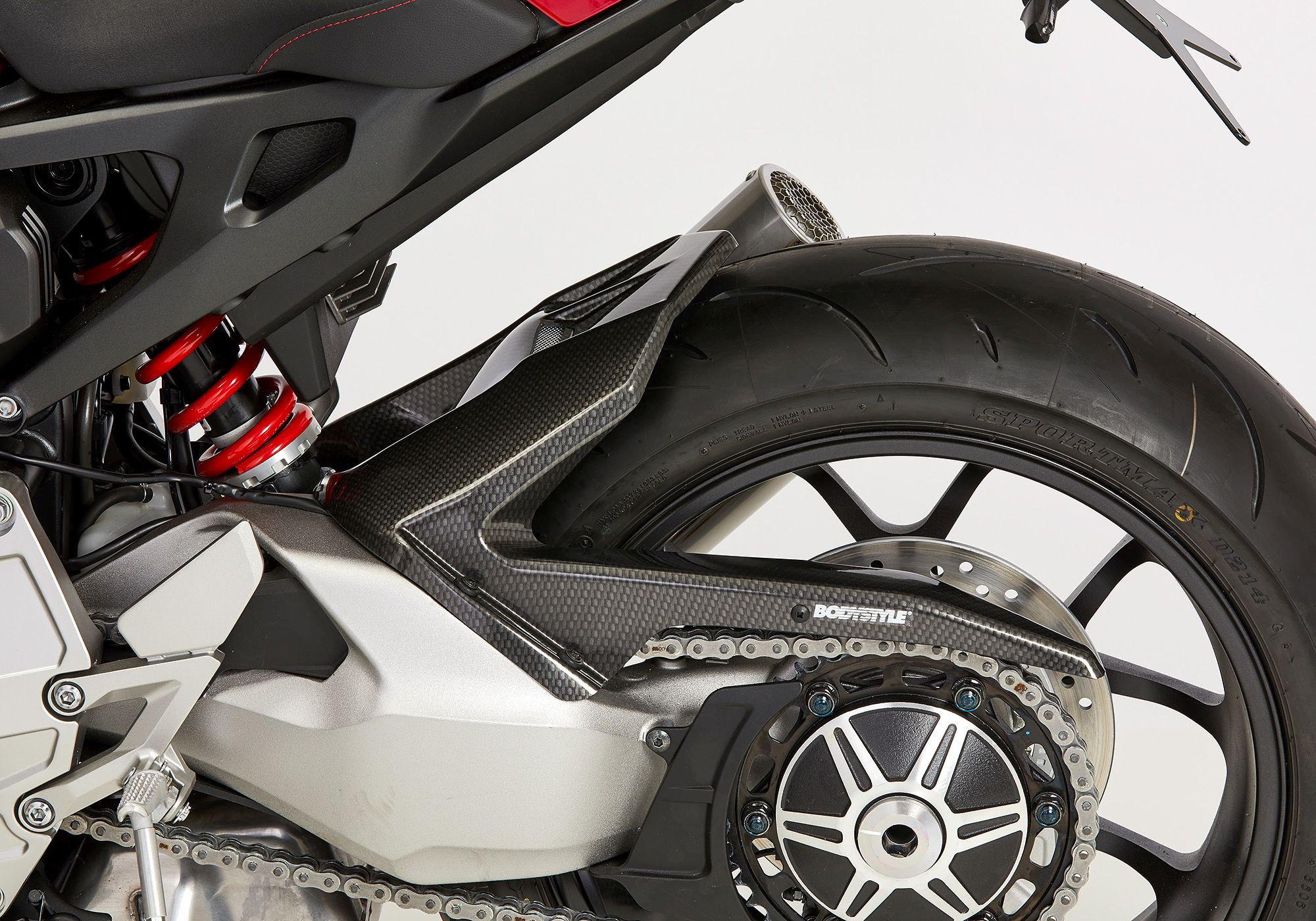 BODYSTYLE Raceline Hinterradabdeckung Carbon Look ABE passt für Honda CB1000R