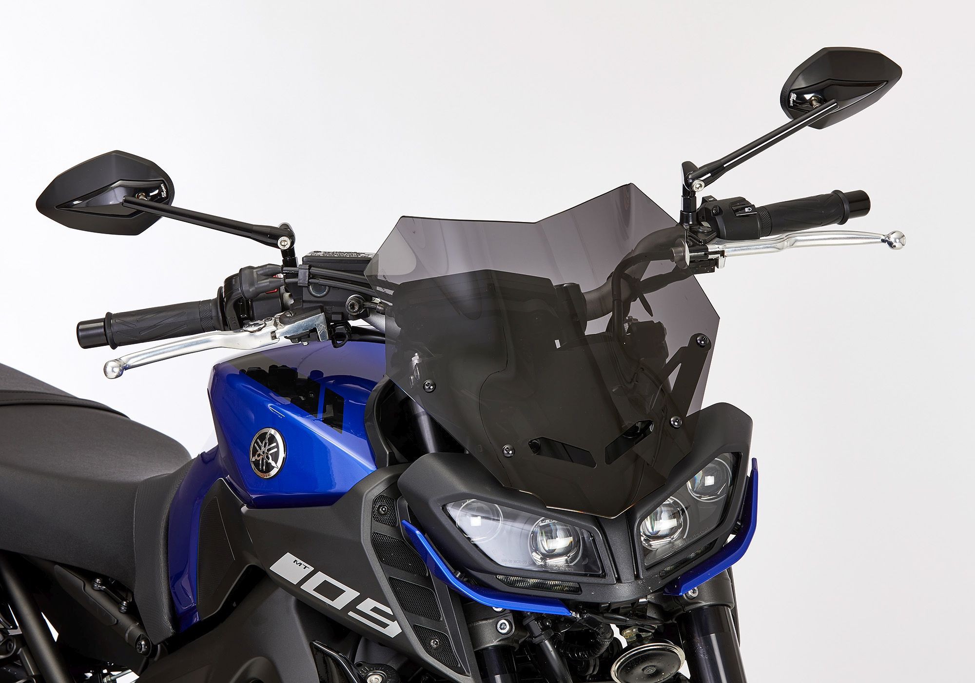 ERMAX Naked-Bike-Scheibe schwarz getönt ABE passt für Yamaha MT-09, MT-09 SP