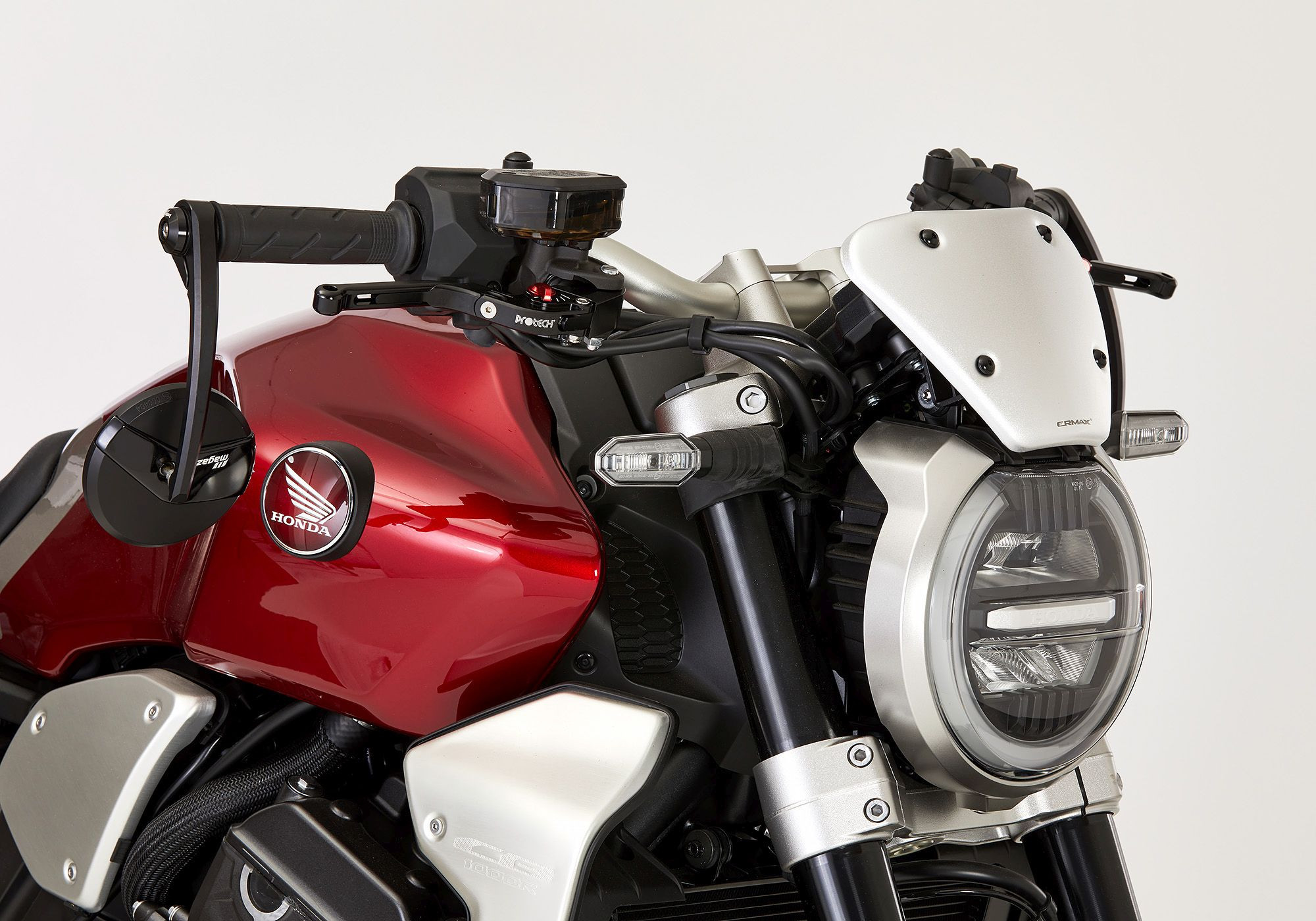 BODYSTYLE Scheinwerferverkleidung silber ABE passt für Honda CB1000R