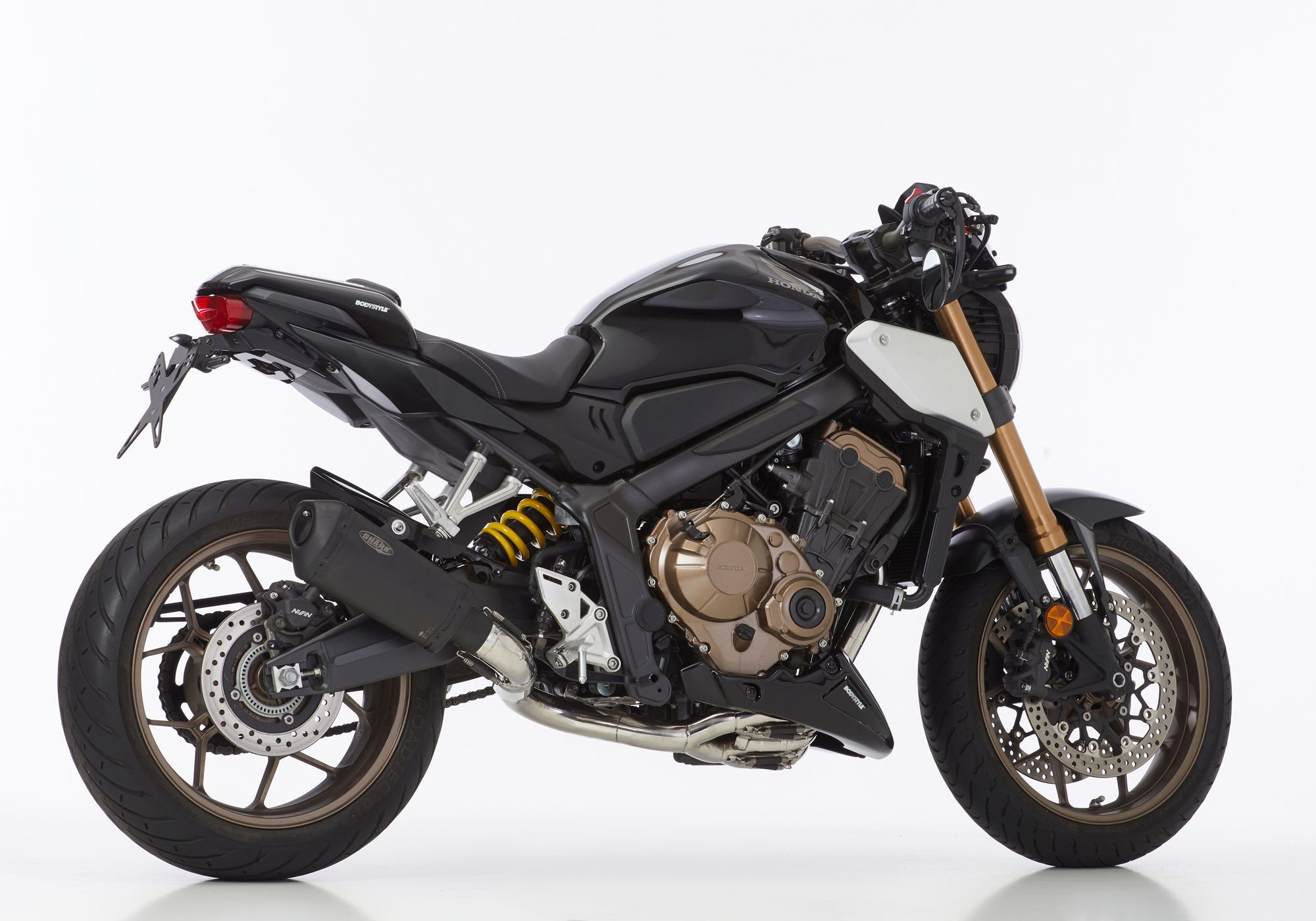 SHARK DSX-10 Auspuffanlage Short schwarz-matt EG-BE passt für HONDA CB650R(19-20