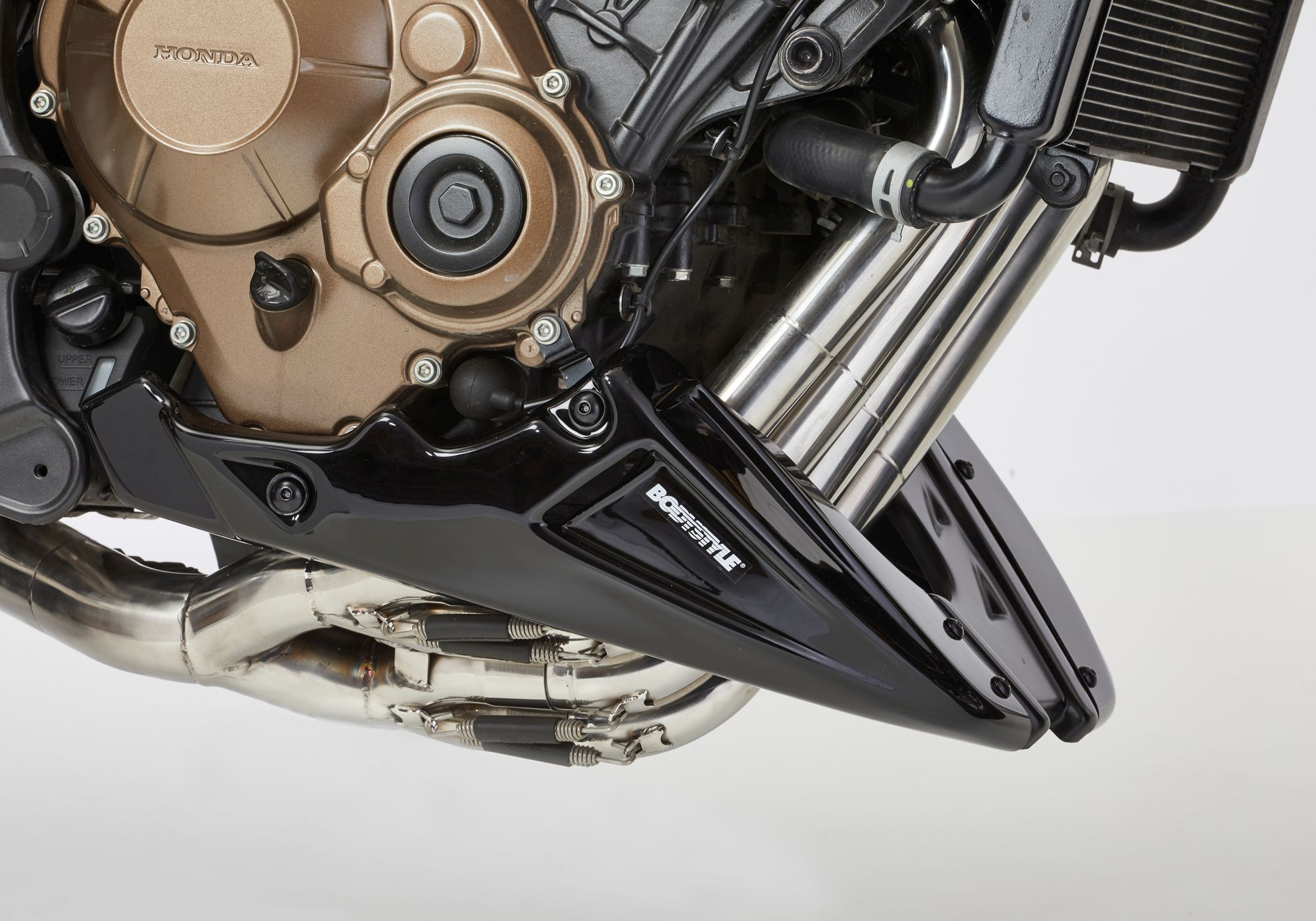 BODYSTYLE Sportsline Bugspoiler grau Pearl Smokey Grey ABE passt für Honda CB650R 2021-