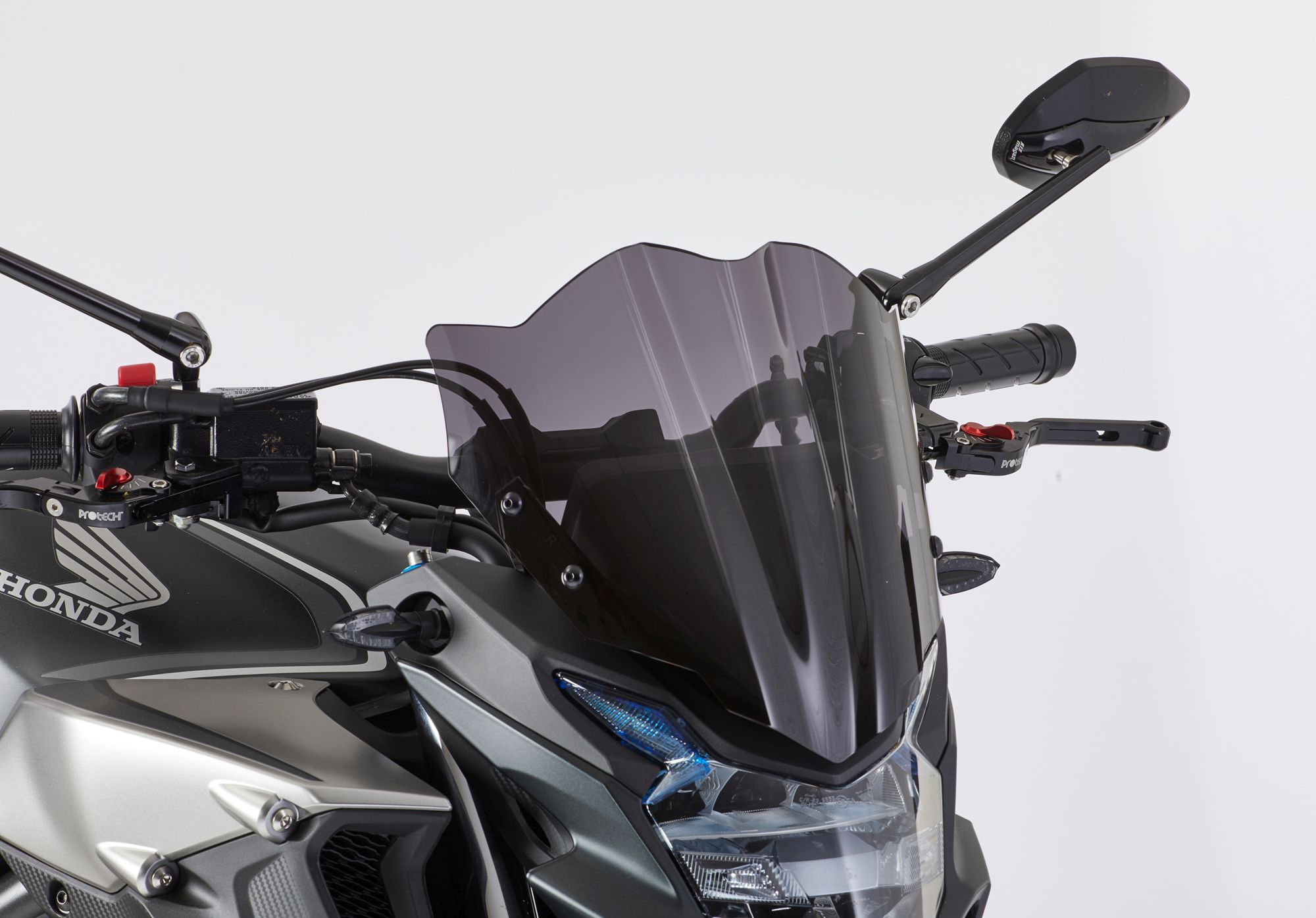 ERMAX Naked-Bike-Scheibe schwarz getönt ABE passt für Honda CB500F