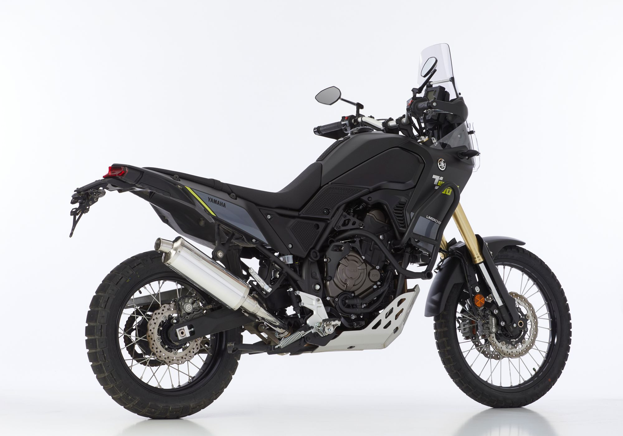 HURRIC Rac 1 Auspuff silber EG-BE passt für Yamaha Ténéré 700