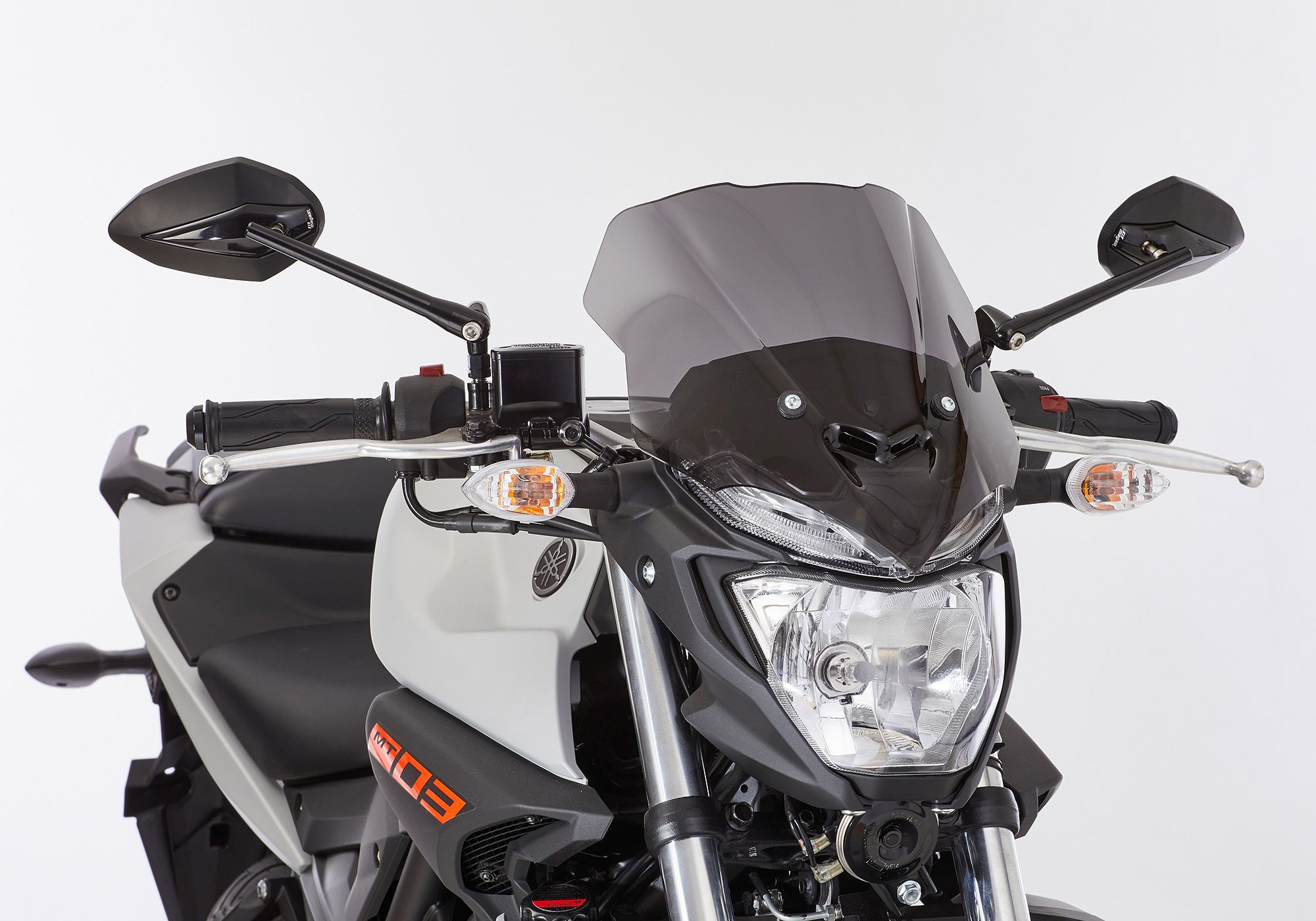 ERMAX Naked-Bike-Scheibe schwarz getönt ABE passt für Yamaha MT-03