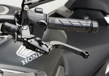 PROTECH Bremshebel Race schwarz Versteller schwarz ABE passt für KAWASAKI Ninja 650(20-22)/Ninja 650(23-24)/Ninja 650(17-19)/Versys 1000(15-16)/Versys 1000(17-18)/Versys 650(17-21)/Versys 650(22-22)/V