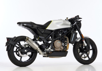 SHARK SRC 4 Auspuffanlage Short Titan EG-BE passt für HUSQVARNA Svartpilen 701(1