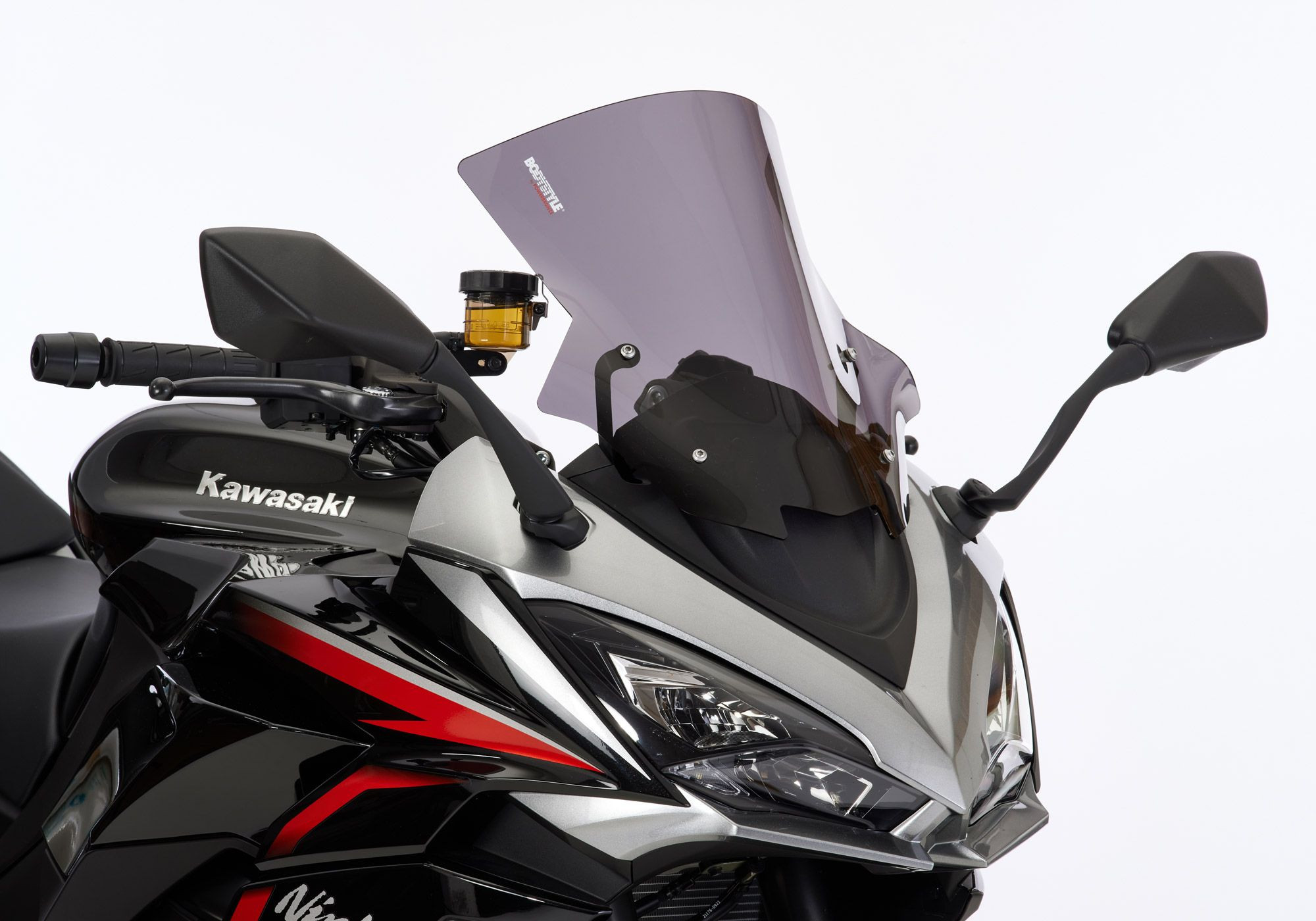 BODYSTYLE Racing Cockpitscheibe schwarz getönt ABE passt für KAWASAKI Ninja 1000