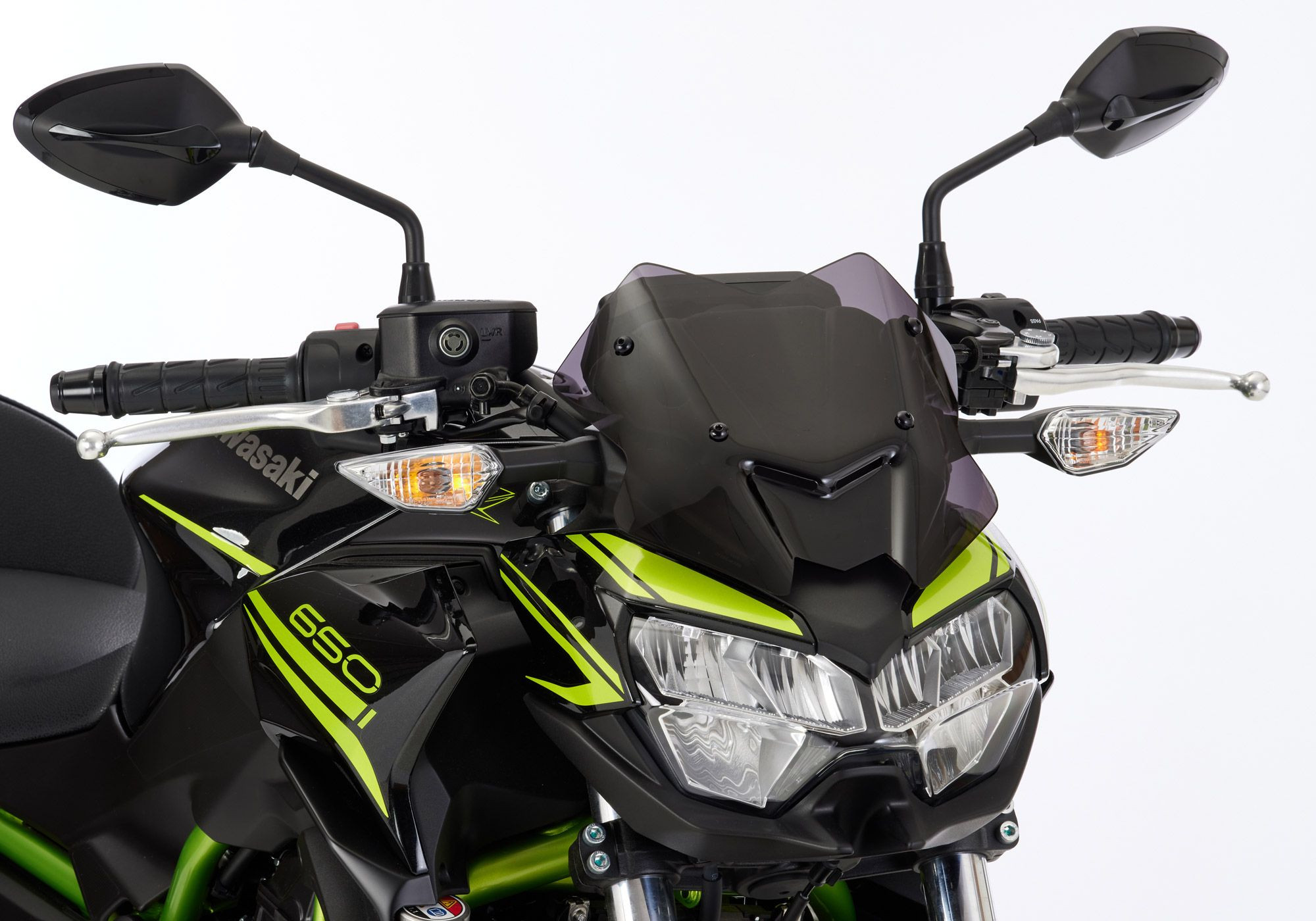 ERMAX Naked-Bike-Scheibe schwarz getönt ABE passt für Kawasaki Z650