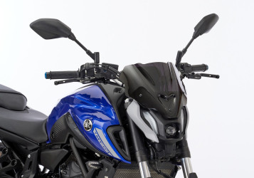 ERMAX Naked-Bike-Scheibe schwarz getönt ABE passt für YAMAHA MT-07(21-24)