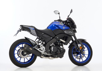 SHARK DSX-7 Komplett Anlage schwarz-matt EG/BE passt für YAMAHA MT-125(21-24)/YZ