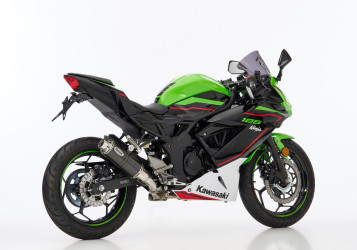 HURRIC Supersport Auspuff Short Carbon EG-BE passt für KAWASAKI Ninja 125(21-24)