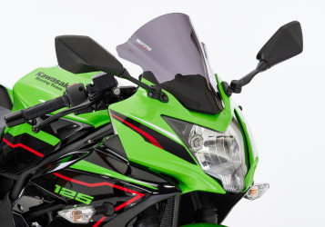 BODYSTYLE Racing Cockpitscheibe schwarz getönt ABE passt für KAWASAKI Ninja 125(