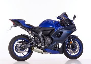 V*SHARK SRC 4 High-Up Auspuff Short Titan EG-BE passt für YAMAHA YZF-R7(21-24)