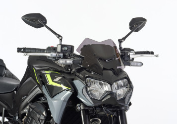 ERMAX Naked-Bike-Scheibe schwarz getönt ABE passt für KAWASAKI Z900(20-24)/Z900 