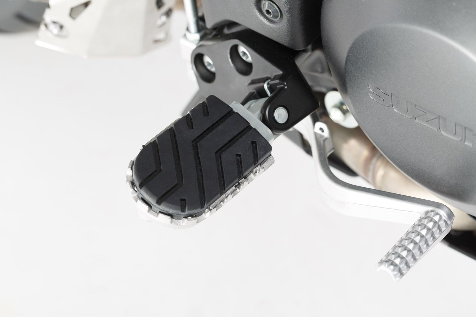 SW-Motech ION Fußrasten-Kit Silbern passt für Aprilia, BMW, Suzuki- Modelle