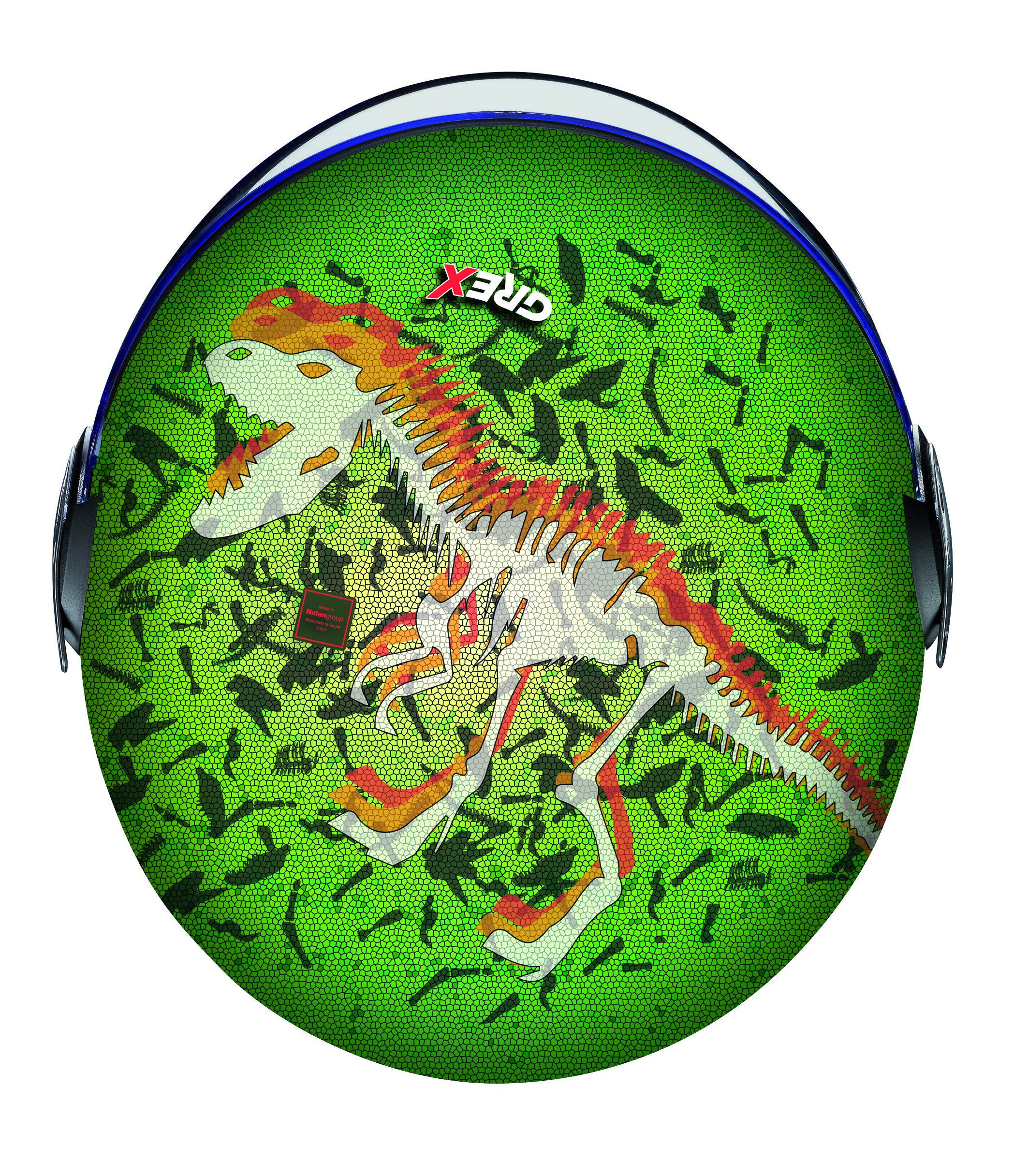 GREX Jet Helm G1.1 ARTWORK, T-REX 52 Gr:3XS-S