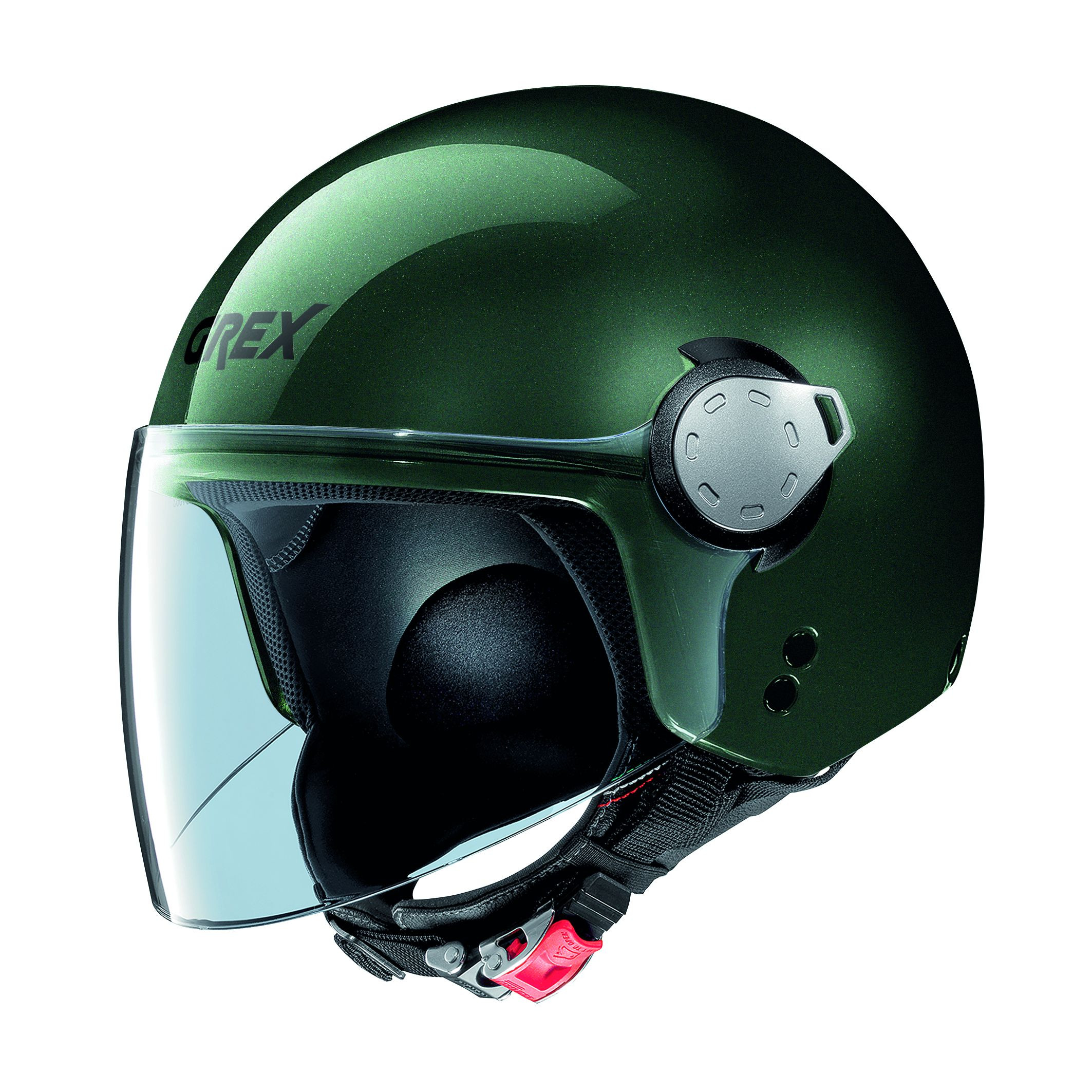 GREX Jet Helm G3.1E KINETIC, FOREST GREEN 20 Gr:2XS-2XL