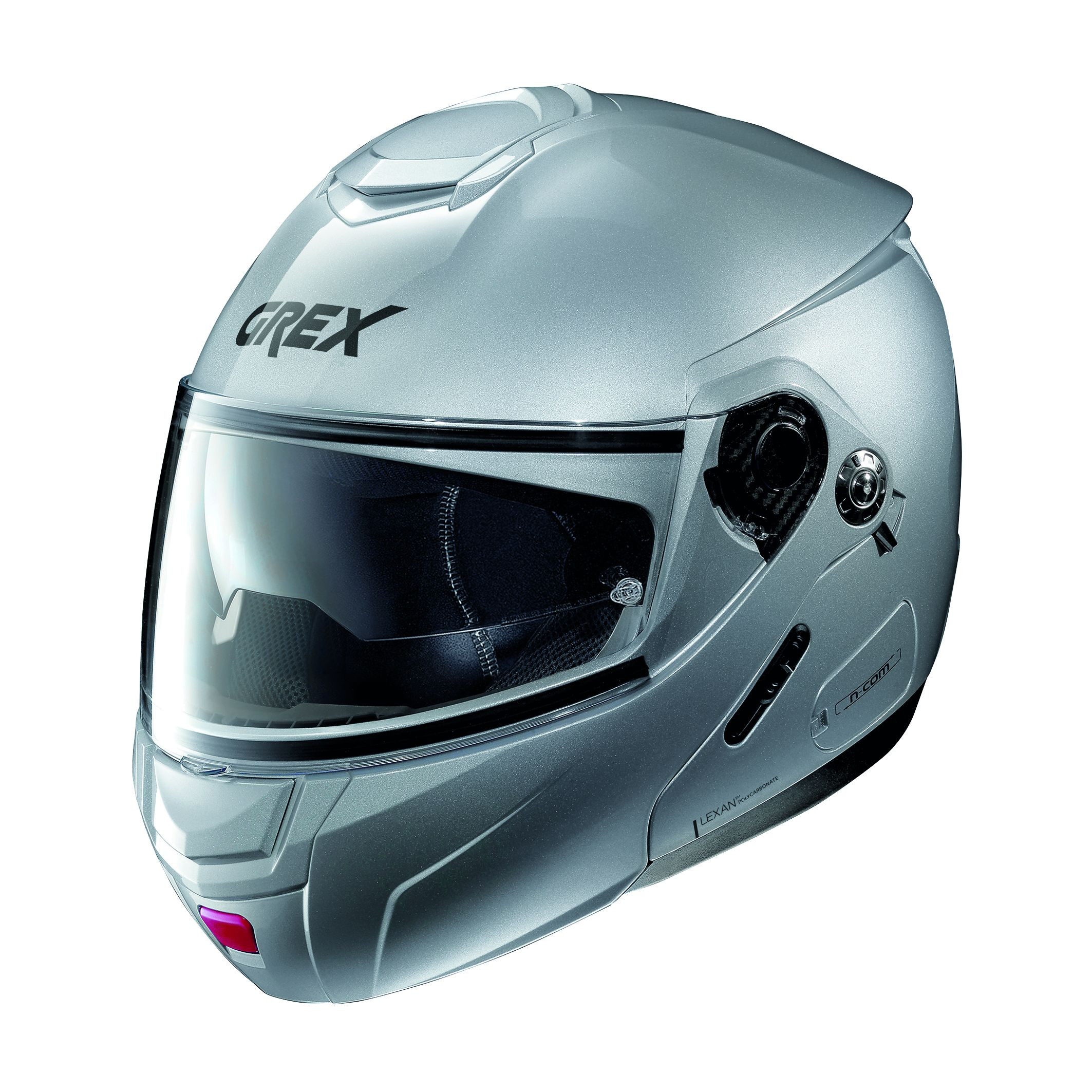 GREX Klapphelm G9.2 Kinetic N-COM, METAL SILVER 3 Gr:XS-2XL