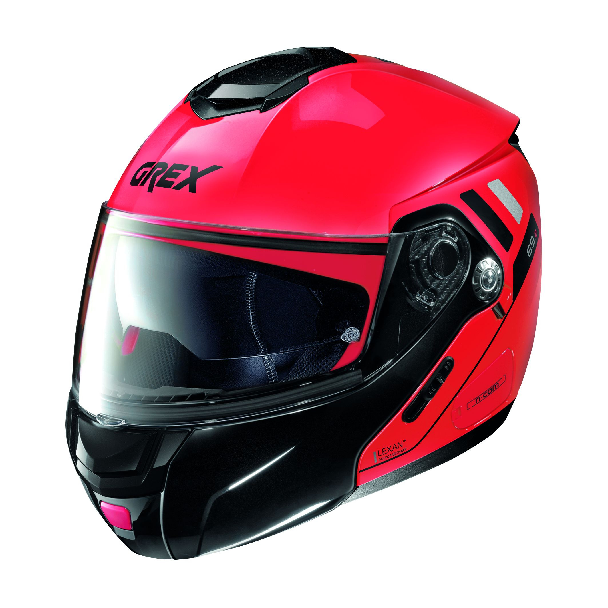 GREX Klapphelm G9.2 OFFSET N-COM, CORSA RED 14 Gr:XS-2XL