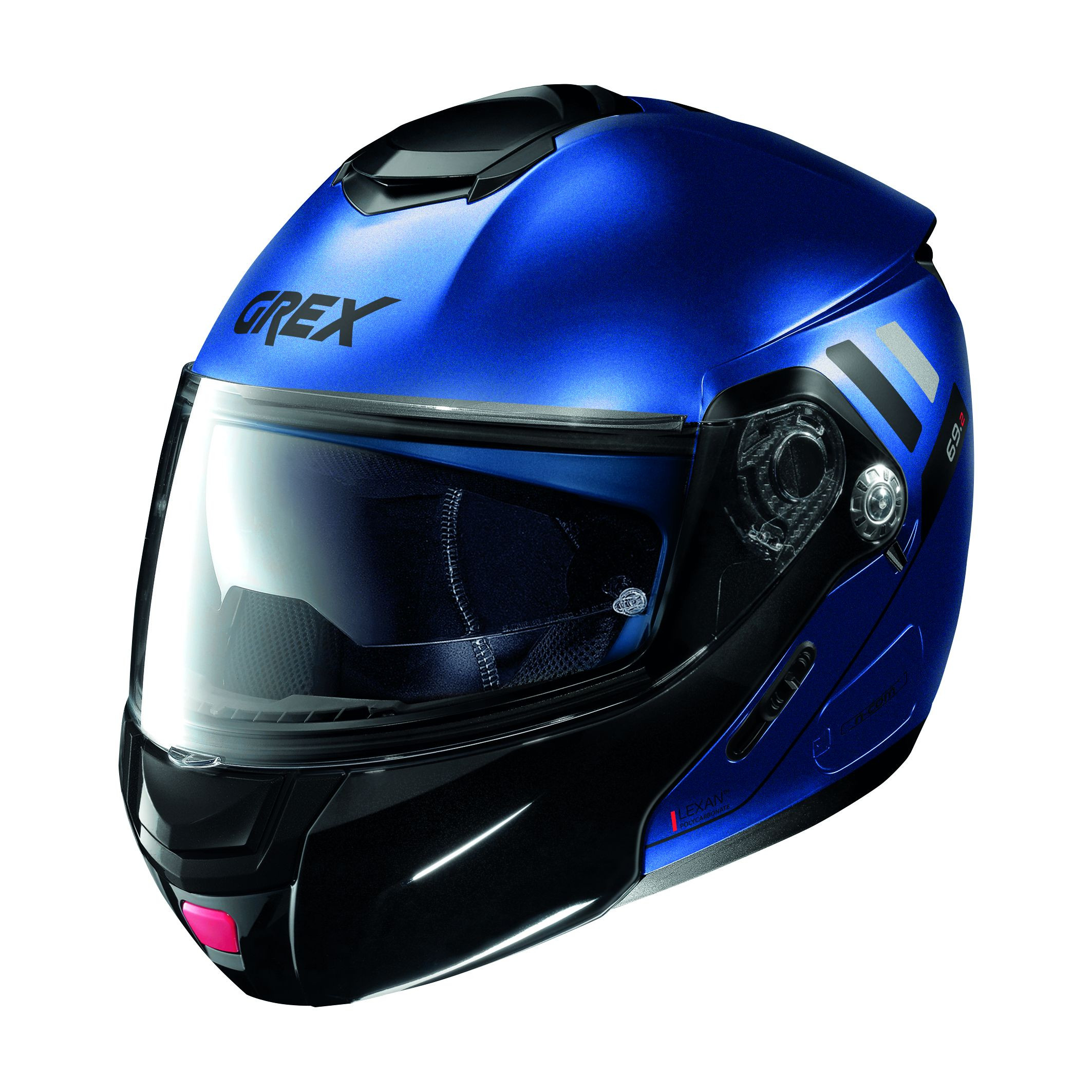 GREX Klapphelm G9.2 OFFSET N-COM, FLAT CAYMAN BLUE 15 Gr:XS-2XL