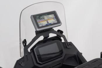 SW-Motech Navi-Halter im Cockpit Schwarz passt für Honda XL750 Transalp(22-)
