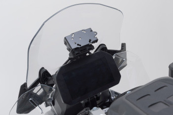 SW-Motech Navi-Halter im Cockpit Schwarz passt für BMW R 1300 GS(23-)/Adventure(24-)
