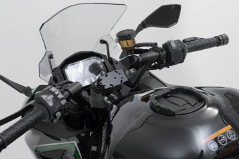SW-Motech Navi-Halter am Lenker Schwarz passt für Kawasaki Z1000SX, Ninja 1000SX