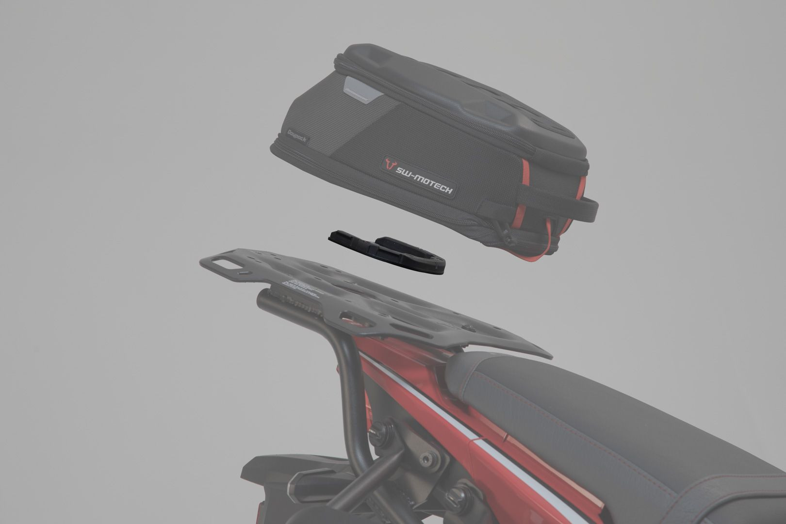 SW-Motech PRO Tankring für ADVENTURE-RACK Gepäckträger Für PRO Tankrucksäcke Schwarz