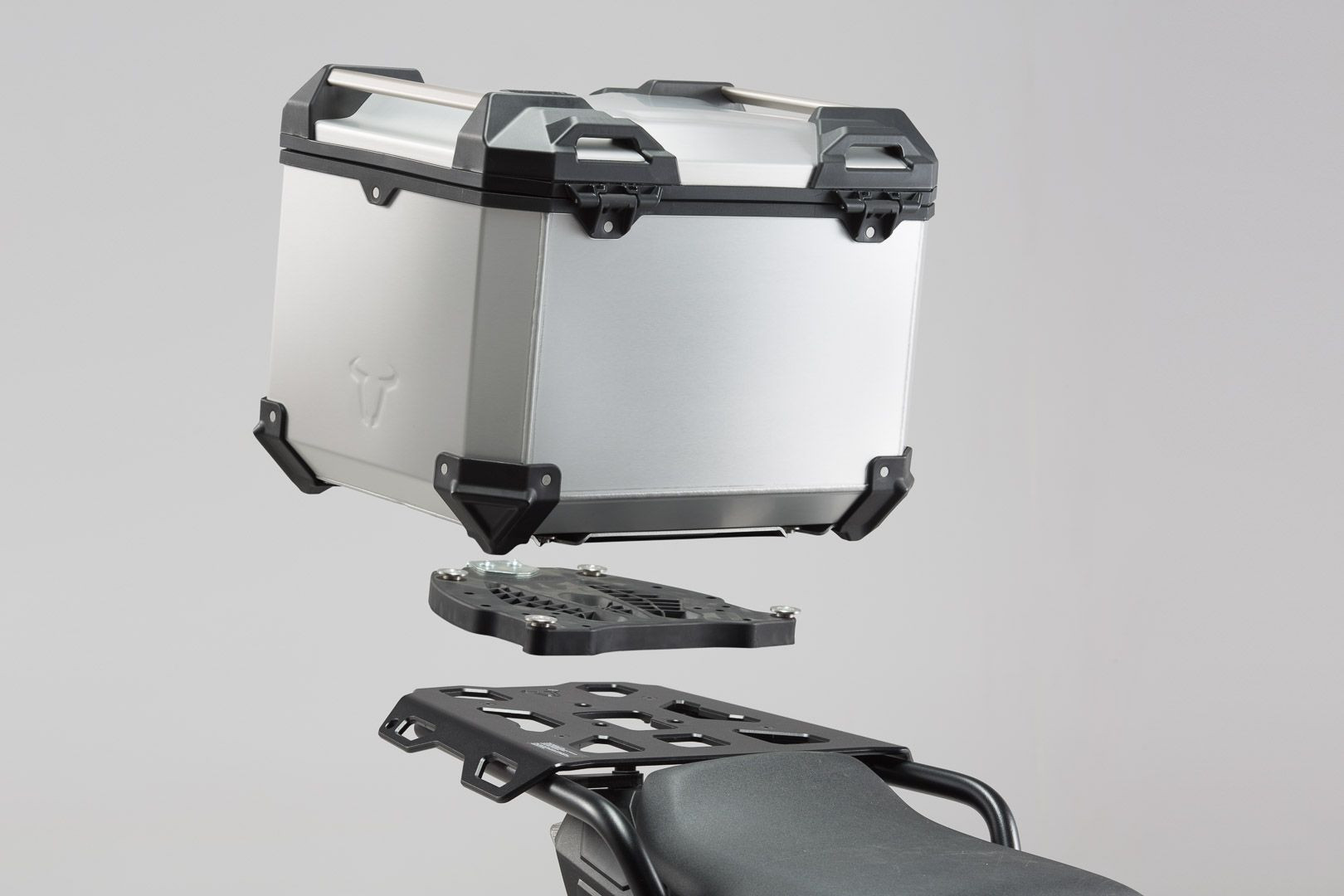 SW-Motech TRAX ADV Topcase-System Silbern passt für Triumph Sprint ST 1050/Tiger 1050 Se