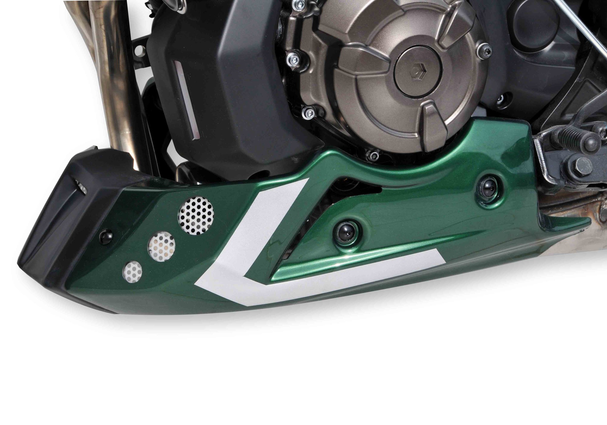 V*BODYSTYLE Sportsline Bugspoiler grau-matt Matt Grey, MNM3 ABE passt für YAMAHA