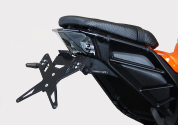 PROTECH X-SHAPE Kennzeichenhalter schwarz passt für KTM 125 Duke(24-24)/390 Duke